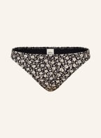 TORY BURCH Basic bikini bottoms with UV protection 50+, Color: BLACK/ LIGHT YELLOW (Image 1)