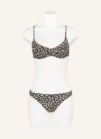 TORY BURCH Basic bikini bottoms with UV protection 50+, Color: BLACK/ LIGHT YELLOW (Image 1)