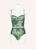 TORY BURCH Underwire swimsuit , Color: LIGHT BLUE/ GREEN/ ECRU (Image 1)