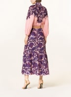 ZIMMERMANN Linen skirt TIGGY, Color: PINK/ DARK PURPLE/ FUCHSIA (Image 1)