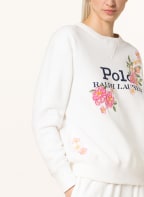 POLO RALPH LAUREN Sweatshirt with embroidery , Color: WHITE/ PINK/ GREEN (Image 1)