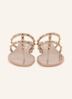 VALENTINO GARAVANI Flip flops ROCKSTUD , Color: BEIGE (Image 1)