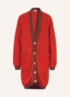 American Vintage Strickjacke mit Alpaka , Farbe: ROT/ BRAUN (Bild 1)