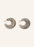 VANESSA BARONI Creolen MOON , Farbe: GRAU/ GOLD (Bild 1)