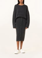 BLACK PALMS THE LABEL Knit skirt SENJA, Color: DARK GRAY (Image 1)
