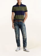 POLO RALPH LAUREN Piqué-Poloshirt Custom Slim Fit, Farbe: DUNKELBLAU/ OLIV (Bild 1)