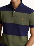 POLO RALPH LAUREN Piqué-Poloshirt Custom Slim Fit, Farbe: DUNKELBLAU/ OLIV (Bild 1)