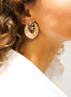 LOTT.gioielli Ohrringe ELVIRA , Farbe: SCHWARZ/ GOLD (Bild 1)