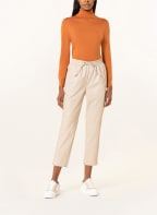 HERZEN'S ANGELEGENHEIT 7/8-Hose in Lederoptik , Farbe: CREME (Bild 1)