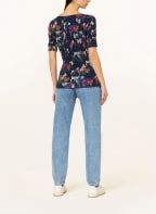 LAUREN RALPH LAUREN Shirt mit 3/4-Arm, Farbe: DUNKELBLAU/ FUCHSIA/ BLAU (Bild 1)