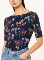 LAUREN RALPH LAUREN Shirt mit 3/4-Arm, Farbe: DUNKELBLAU/ FUCHSIA/ BLAU (Bild 1)