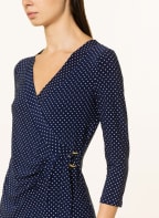 LAUREN RALPH LAUREN Longsleeve in Wickeloptik, Farbe: DUNKELBLAU/ WEISS (Bild 1)