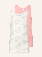 Sanetta 2er-Pack Tops, Farbe: WEISS/ ROSA (Bild 1)