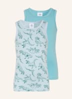 Sanetta 2er-Pack Unterhemden , Farbe: BLAU/ HELLBLAU (Bild 1)