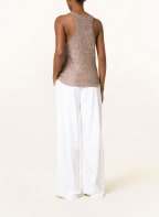 FABIANA FILIPPI Knit top with sequins, Color: TAUPE (Image 1)
