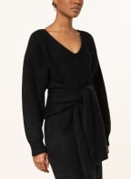 FABIANA FILIPPI Strickkleid mit Merinowolle und Cashmere, Farbe: SCHWARZ (Bild 1)