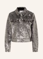 CLAUDIE PIERLOT Kastenjacke VALET mit Pailletten, Farbe: SCHWARZ/ SILBER (Bild 1)