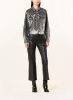 CLAUDIE PIERLOT Kastenjacke VALET mit Pailletten, Farbe: SCHWARZ/ SILBER (Bild 1)