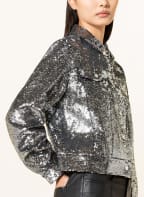 CLAUDIE PIERLOT Kastenjacke VALET mit Pailletten, Farbe: SCHWARZ/ SILBER (Bild 1)