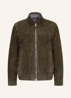 windsor. Leather jacket BARETO , Color: OLIVE (Image 1)