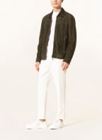 windsor. Leather jacket BARETO , Color: OLIVE (Image 1)