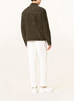 windsor. Leather jacket BARETO , Color: OLIVE (Image 1)