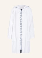 Cawö Women’s bathrobe with hood , Color: WHITE (Image 1)