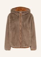 LUISA CERANO Faux fur jacket, Color: BEIGE (Image 1)