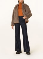 LUISA CERANO Faux fur jacket, Color: BEIGE (Image 1)