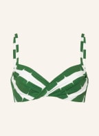MARYAN MEHLHORN Underwired bikini top RADIANCE, Color: WHITE/ GREEN (Image 1)