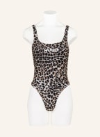 HUGO Swimsuit LEO, Color: BEIGE/ BLACK (Image 1)