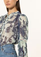 GUESS Blouse JOSETTE, Color: LIGHT GREEN/ BLUE (Image 1)