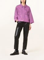 (THE MERCER) N.Y. Leather jacket, Color: PURPLE (Image 1)