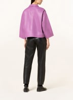 (THE MERCER) N.Y. Leather jacket, Color: PURPLE (Image 1)