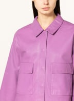 (THE MERCER) N.Y. Leather jacket, Color: PURPLE (Image 1)