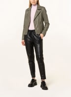 REPEAT Lederjacke, Farbe: KHAKI (Bild 1)