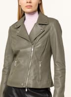 REPEAT Lederjacke, Farbe: KHAKI (Bild 1)