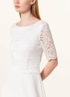 Vera Mont Cocktailkleid mit Spitzenbesatz, Farbe: WEISS (Bild 1)