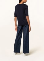 REPEAT Pullover mit 3/4-Arm, Farbe: DUNKELBLAU (Bild 1)