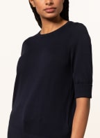 REPEAT Pullover mit 3/4-Arm, Farbe: DUNKELBLAU (Bild 1)