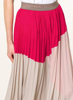 MOS MOSH Plisseerock MORELLA mit Glitzergarn, Farbe: FUCHSIA/ NUDE/ BEIGE (Bild 1)