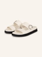 JIMMY CHOO Slides MARGO FLAT , Color: WHITE (Image 1)