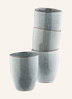 BROSTE COPENHAGEN Set of 4 mugs NORDIC SEA, Color: BLUE GRAY/ WHITE/ DARK BROWN (Image 1)
