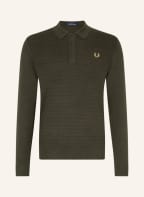 FRED PERRY Strick-Poloshirt Regular Fit, Farbe: DUNKELGRÜN (Bild 1)