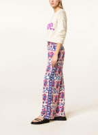 oui Hose, Farbe: ECRU/ BLAU/ PINK (Bild 1)