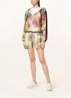 LIU JO Sweatjacke mit Schmucksteinbesatz , Farbe: NEONGELB/ SCHWARZ/ PINK (Bild 1)