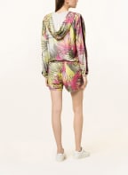 LIU JO Sweatjacke mit Schmucksteinbesatz , Farbe: NEONGELB/ SCHWARZ/ PINK (Bild 1)