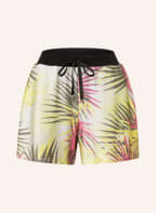 LIU JO Shorts mit Schmucksteinbesatz , Farbe: SCHWARZ/ GELB/ WEISS (Bild 1)