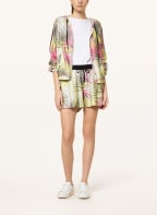 LIU JO Shorts mit Schmucksteinbesatz , Farbe: SCHWARZ/ GELB/ WEISS (Bild 1)