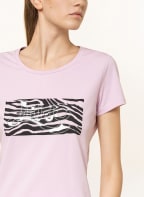 LIU JO T-shirt with decorative gem trim , Color: PINK (Image 1)